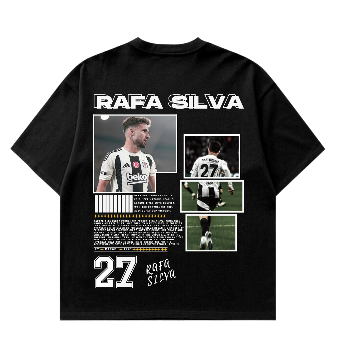 VISTELLA™ Kişiye Özel Oversize Rafa Silva T-shirt – Vistella