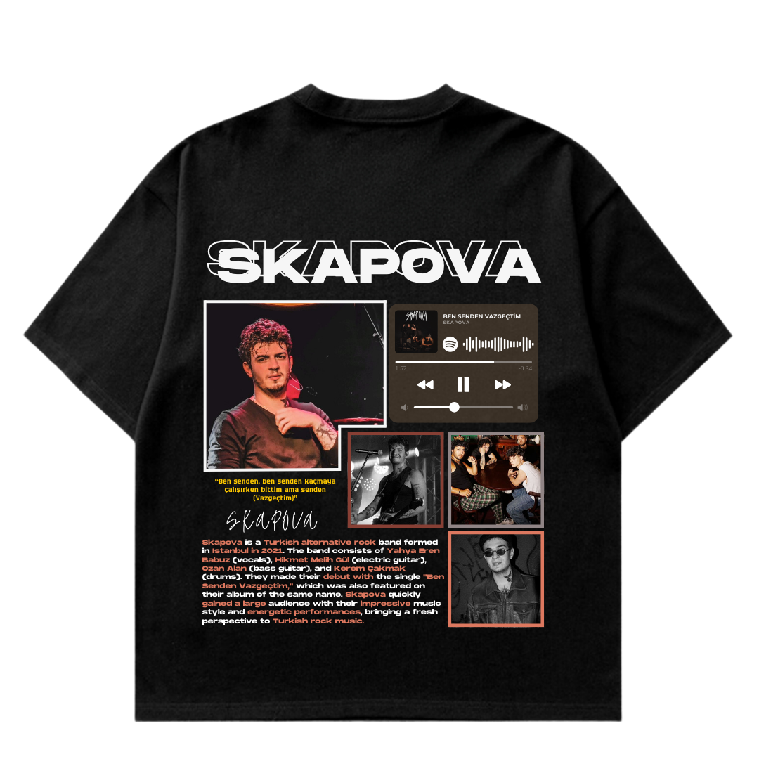 VISTELLA™ Kişiye Özel Oversize Skapova T-shirt