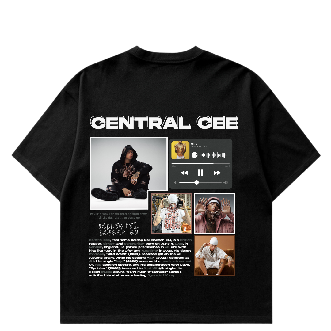 VISTELLA™ Kişiye Özel Oversize Central Cee T-shirt