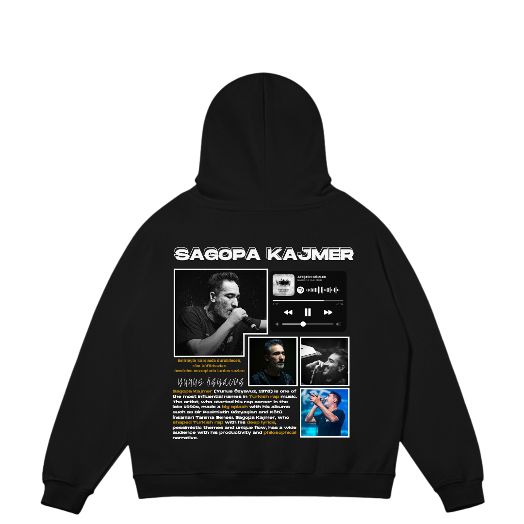 VISTELLA™ Kişiye Özel Oversize Sagopa Kajmer Hoodie