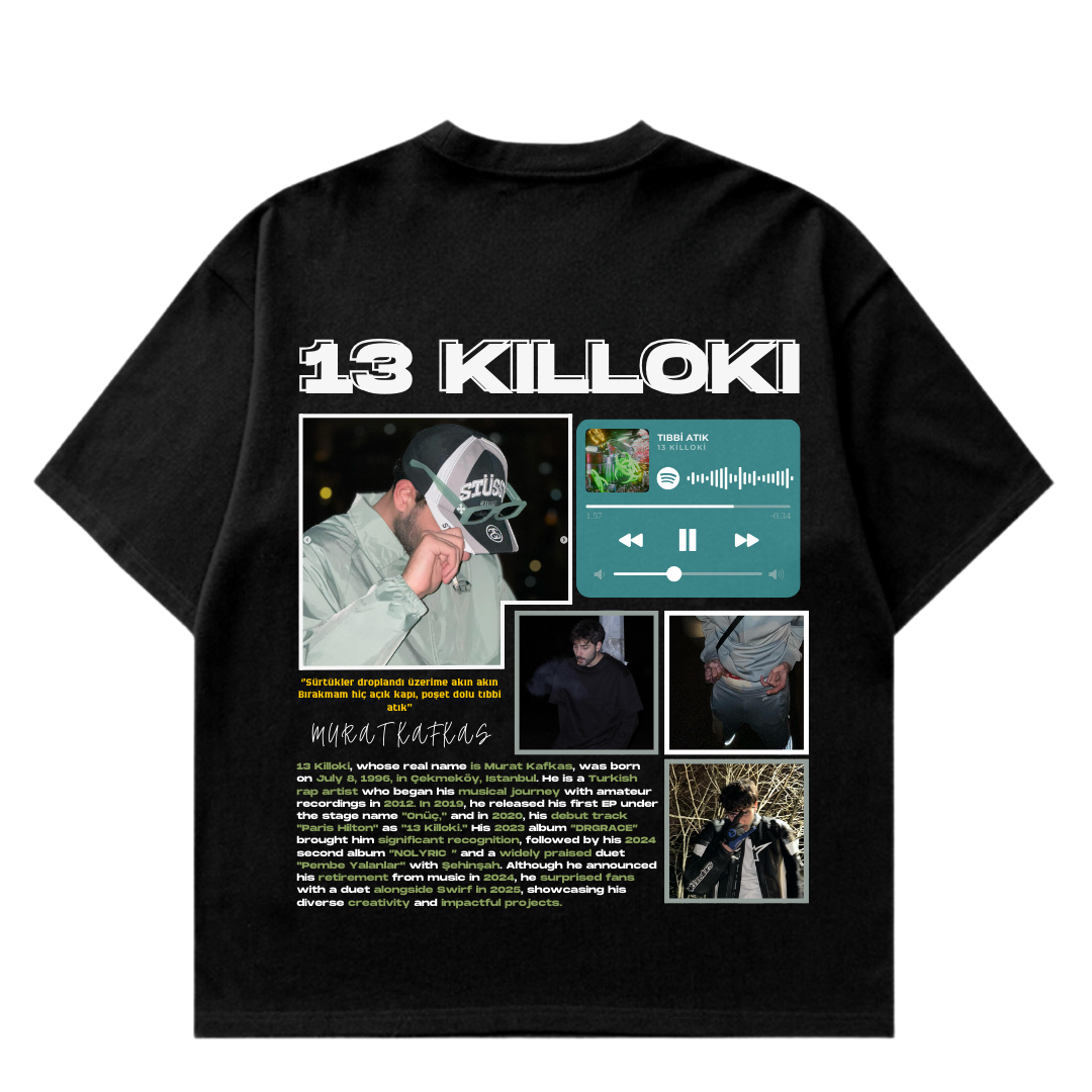 VISTELLA™ Kişiye Özel Oversize 13 Killoki T-shirt