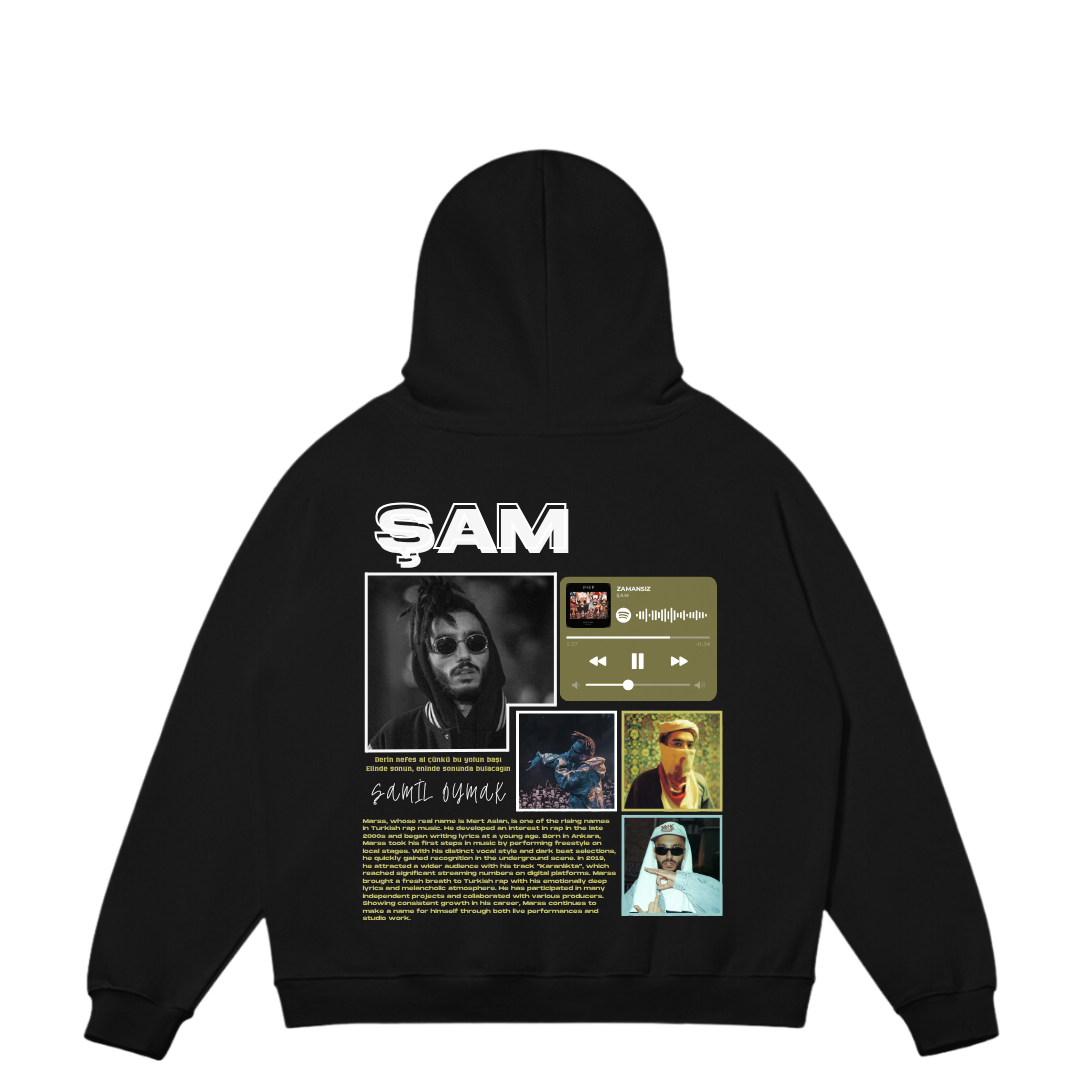 VISTELLA™ Kişiye Özel Oversize Şam Hoodie