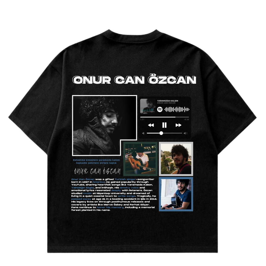 VISTELLA™ Kişiye Özel Oversize Onur Can Özcan T-shirt