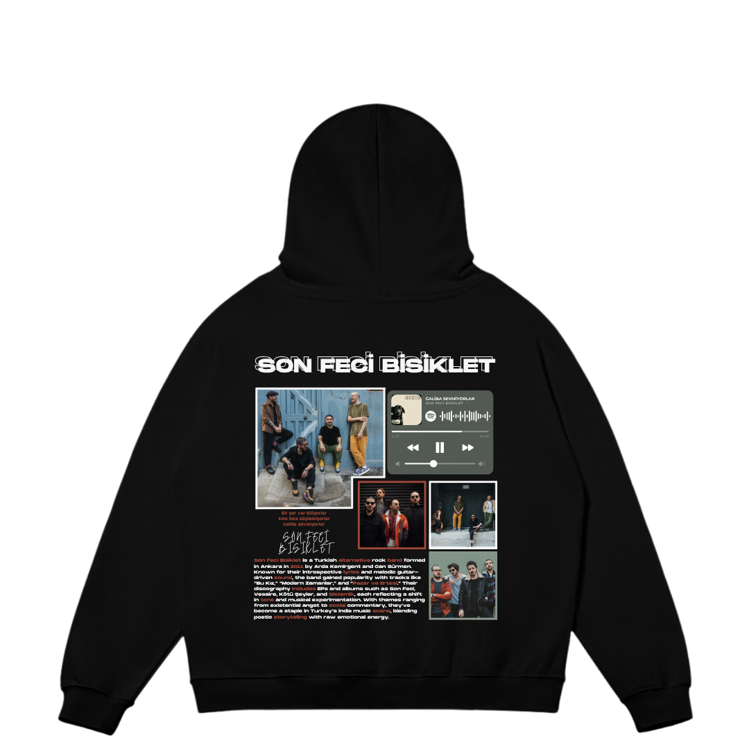 VISTELLA™ Kişiye Özel Oversize Son Feci Bisiklet Hoodie