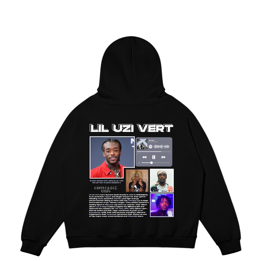 VISTELLA™ Kişiye Özel Oversize Lil Uzi Vert Hoodie