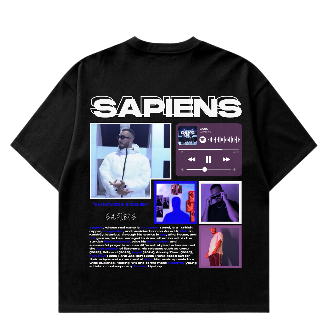 VISTELLA™ Kişiye Özel Oversize Sapiens T-shirt