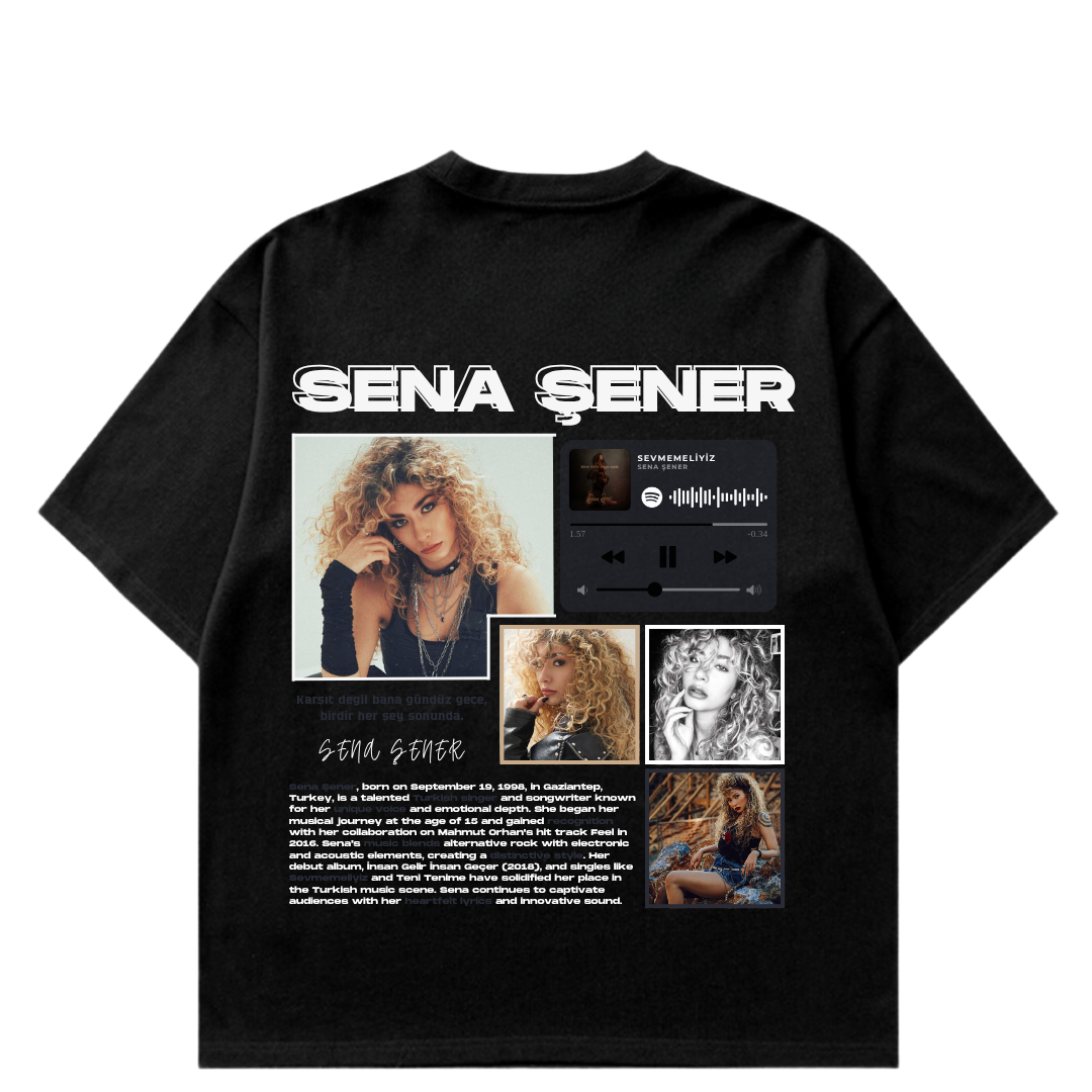 VISTELLA™ Kişiye Özel Oversize Sena Şener T-shirt