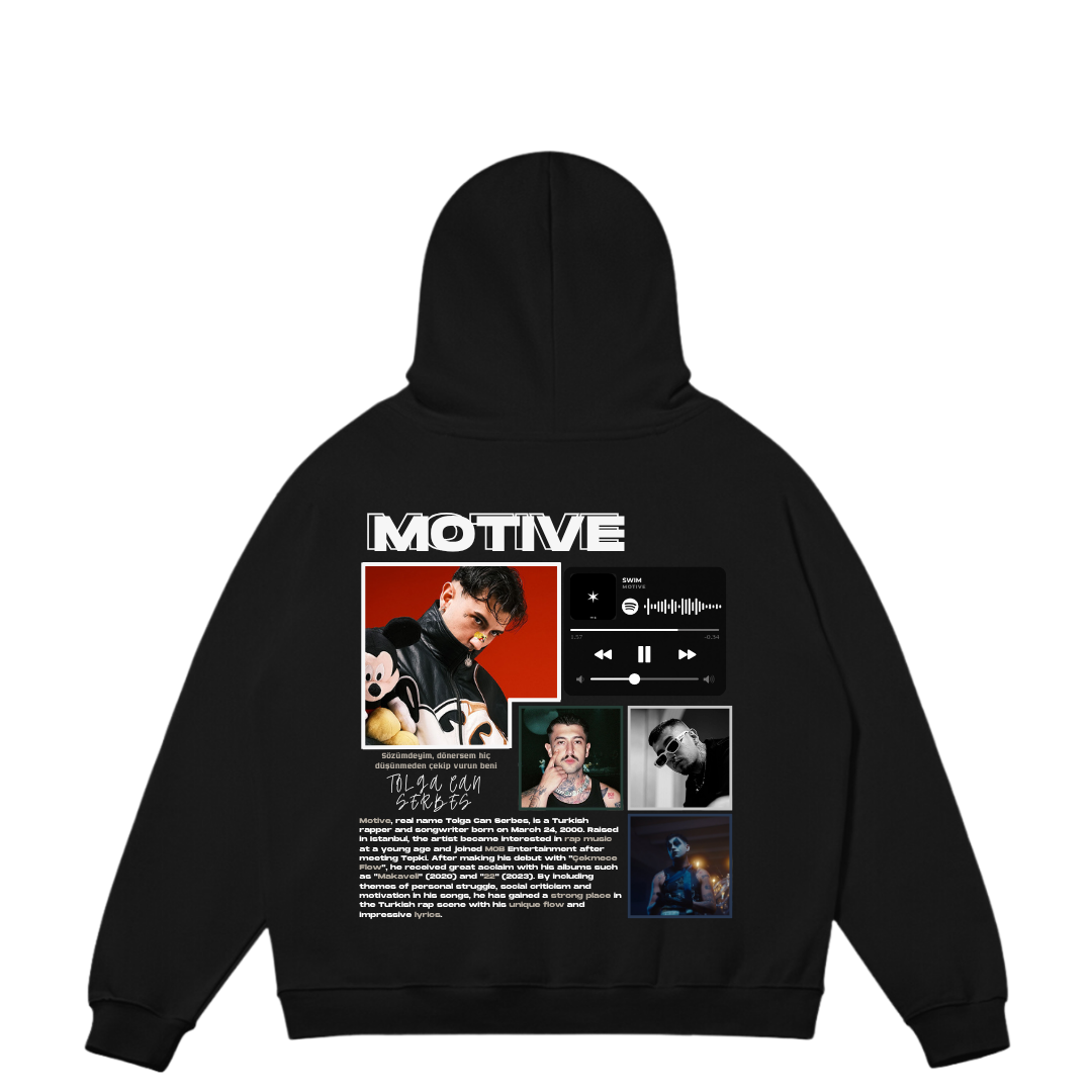 VISTELLA™ Kişiye Özel Oversize Motive Hoodie