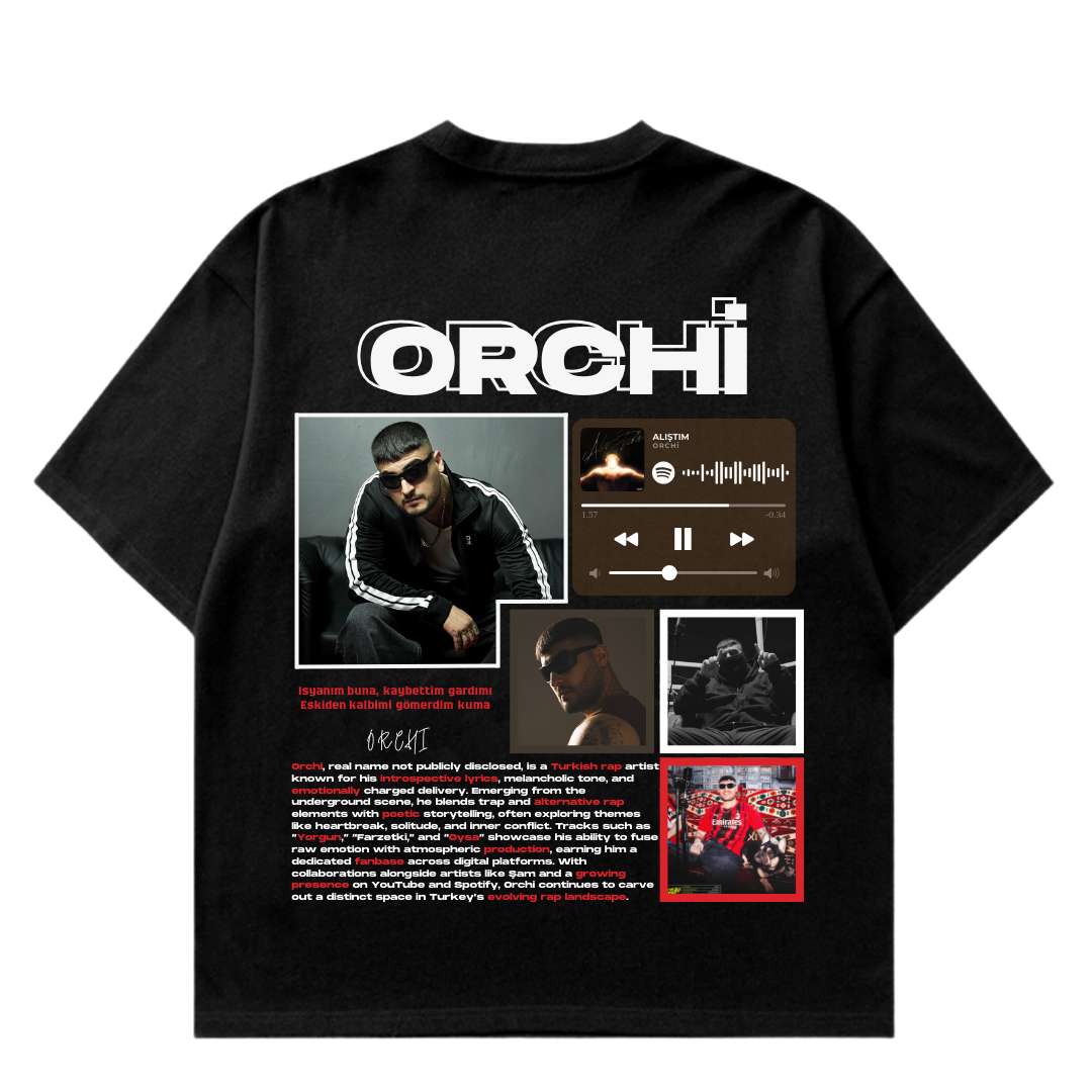 VISTELLA™ Kişiye Özel Oversize Orchi T-shirt