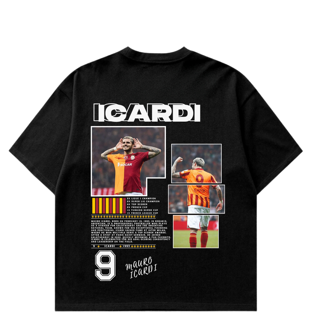 VISTELLA™ Kişiye Özel Oversize Icardi T-shirt