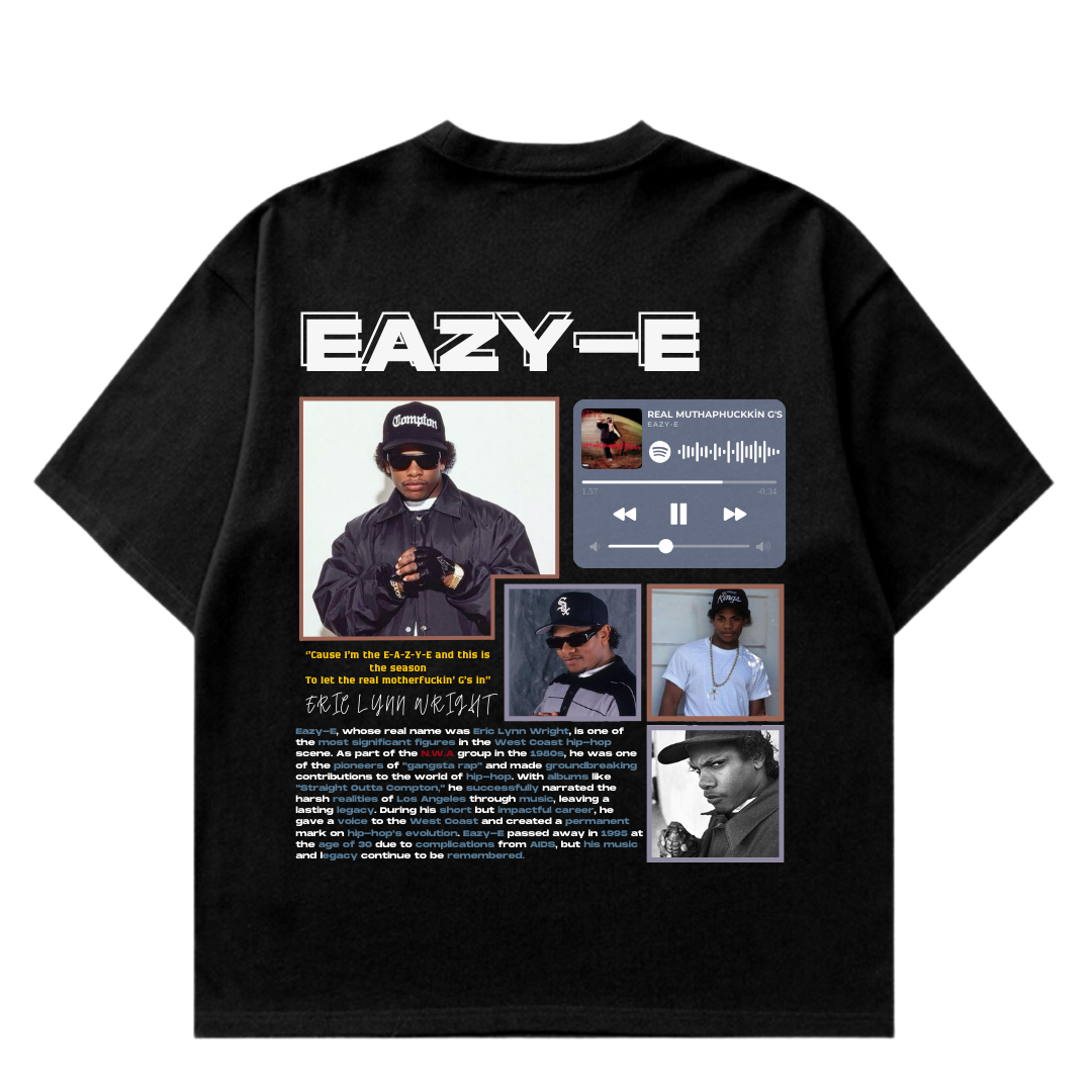 VISTELLA™ Kişiye Özel Oversize Eazy-E T-shirt