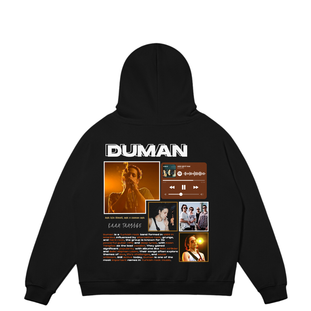 VISTELLA™ Kişiye Özel Oversize Duman Hoodie