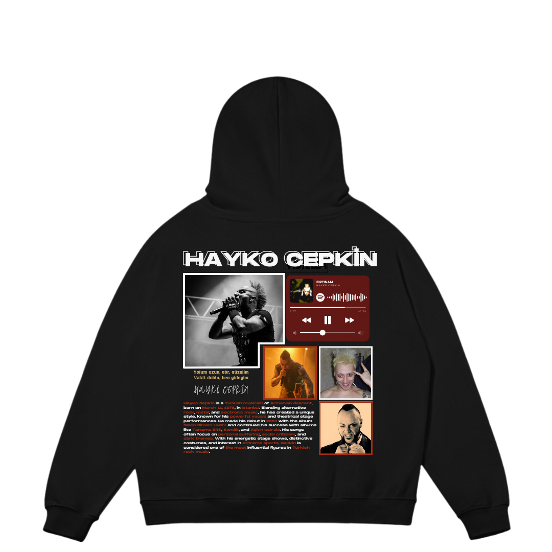 VISTELLA™ Kişiye Özel Oversize Hayko Cepkin Hoodie