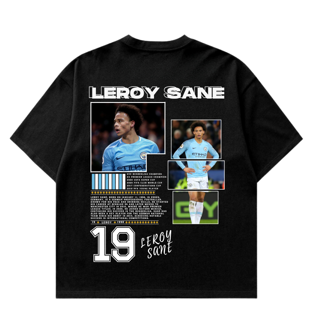 VISTELLA™ Kişiye Özel Oversize Leroy Sane T-shirt