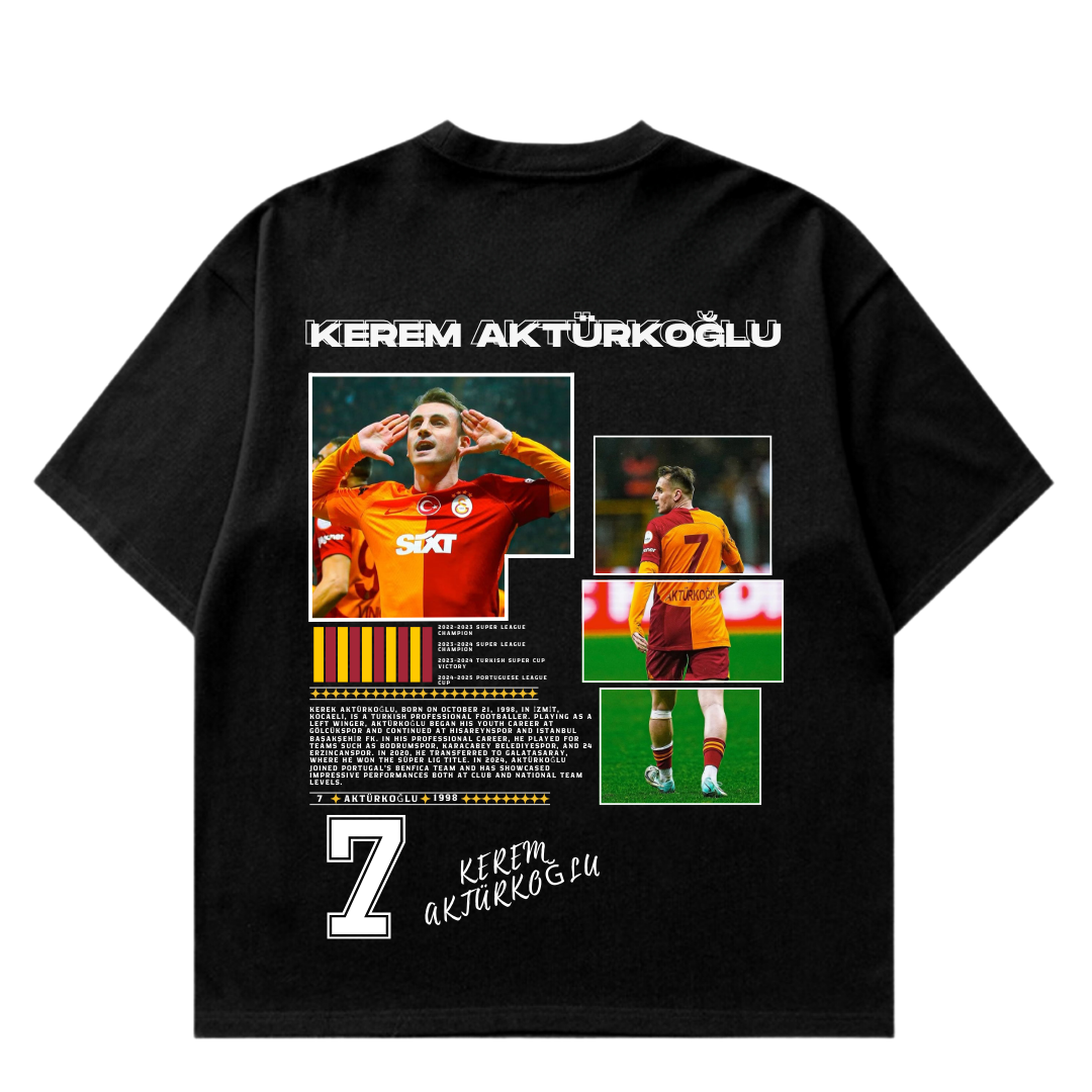 VISTELLA™ Kişiye Özel Oversize Kerem Aktürkoğlu T-shirt