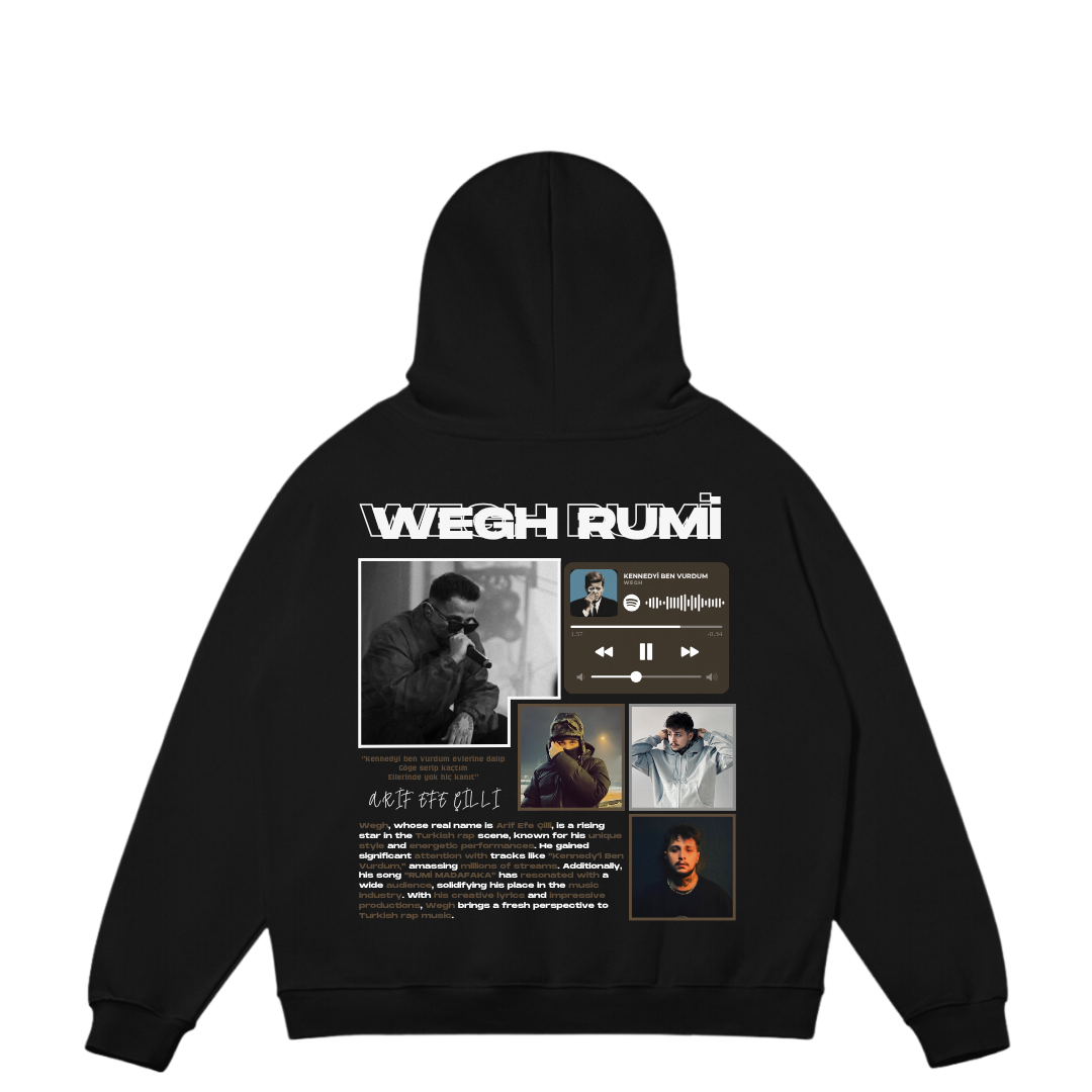 VISTELLA™ Kişiye Özel Oversize Wegh Rumi Hoodie