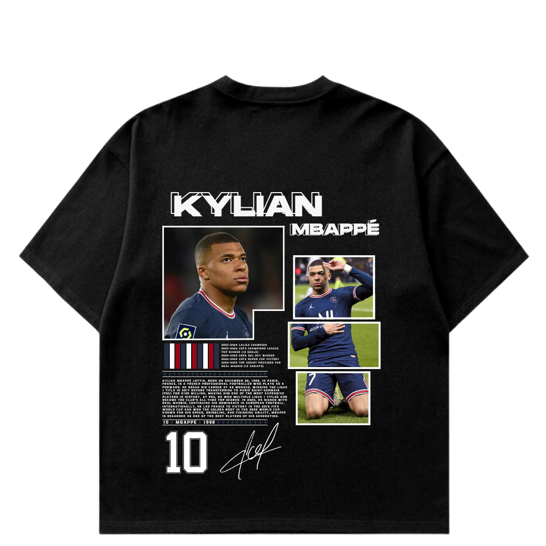 VISTELLA™ Kişiye Özel Oversize Mbappe T-shirt