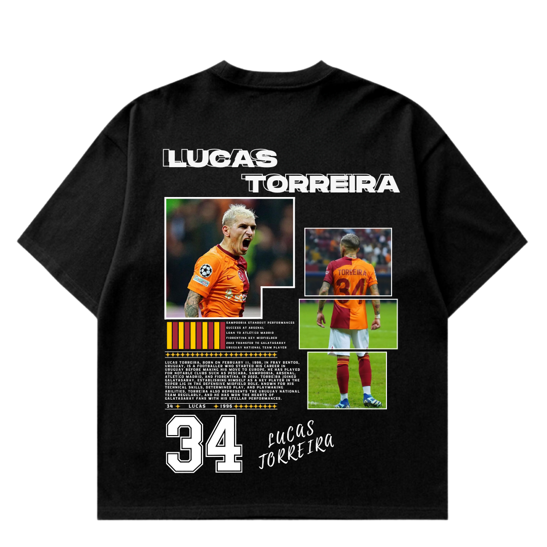 VISTELLA™ Kişiye Özel Oversize Lucas Torreira T-shirt