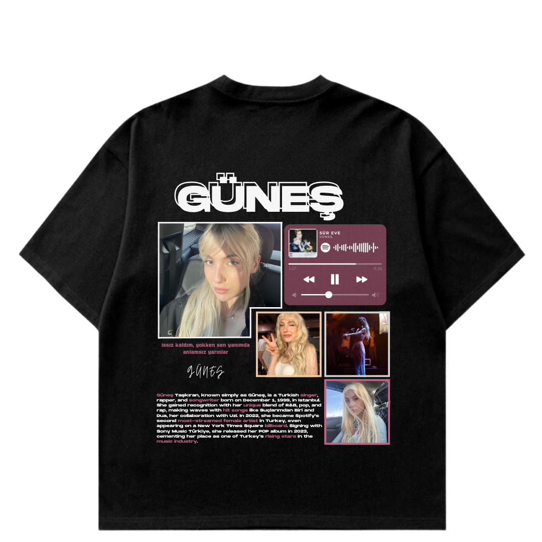 VISTELLA™ Kişiye Özel Oversize Güneş T-shirt