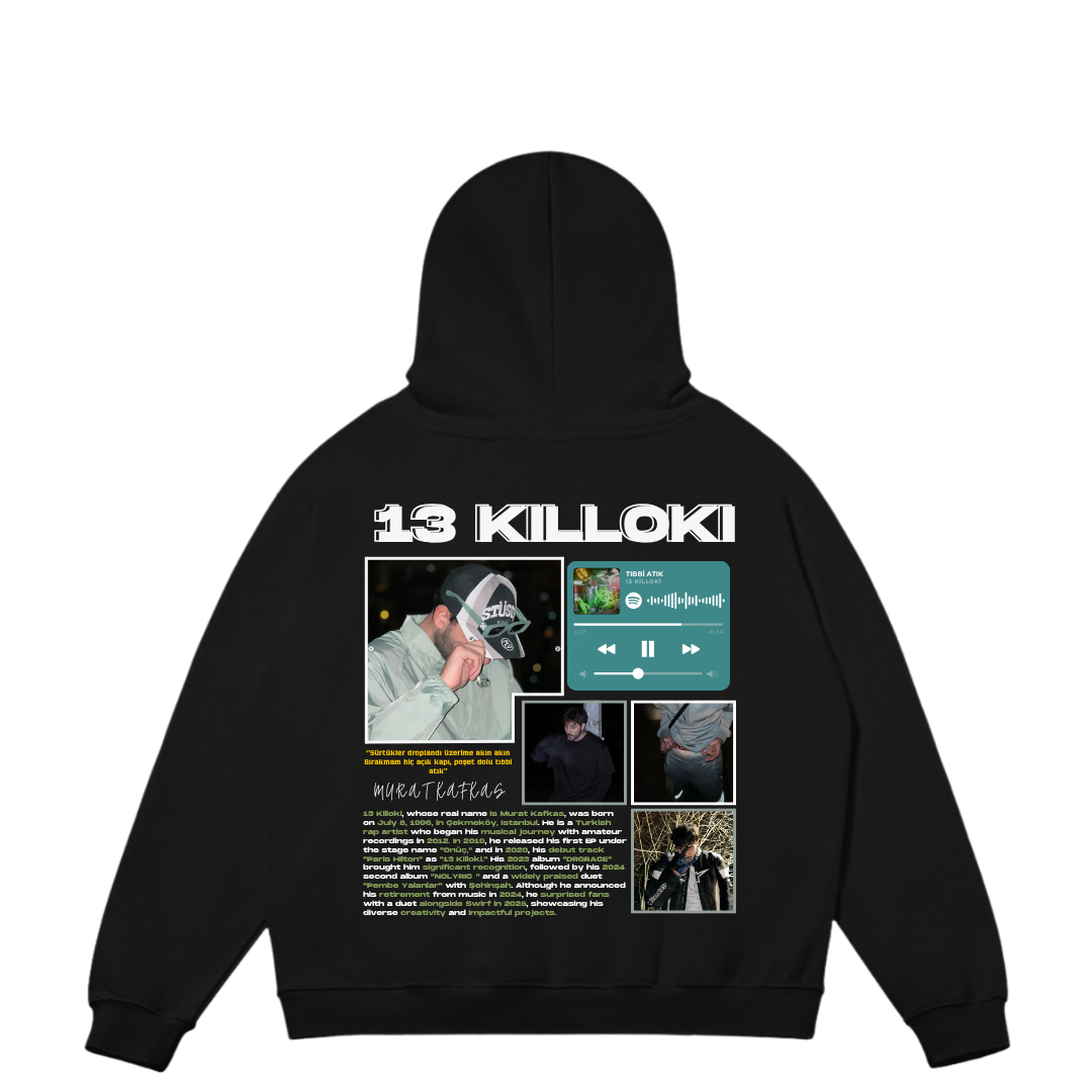 VISTELLA™ Kişiye Özel Oversize 13 Killoki Hoodie