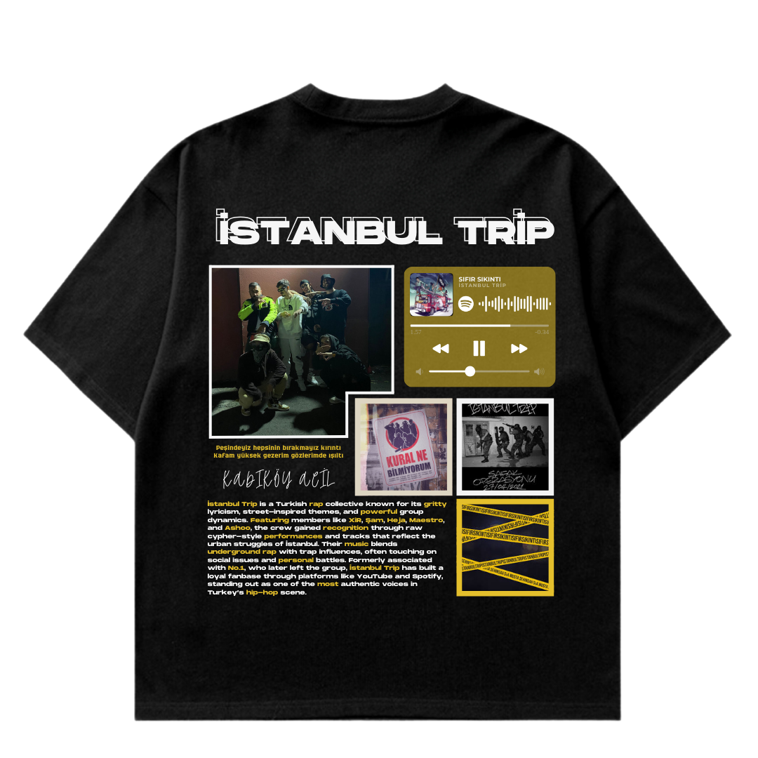 VISTELLA™ Kişiye Özel Oversize İstanbul Trip T-shirt