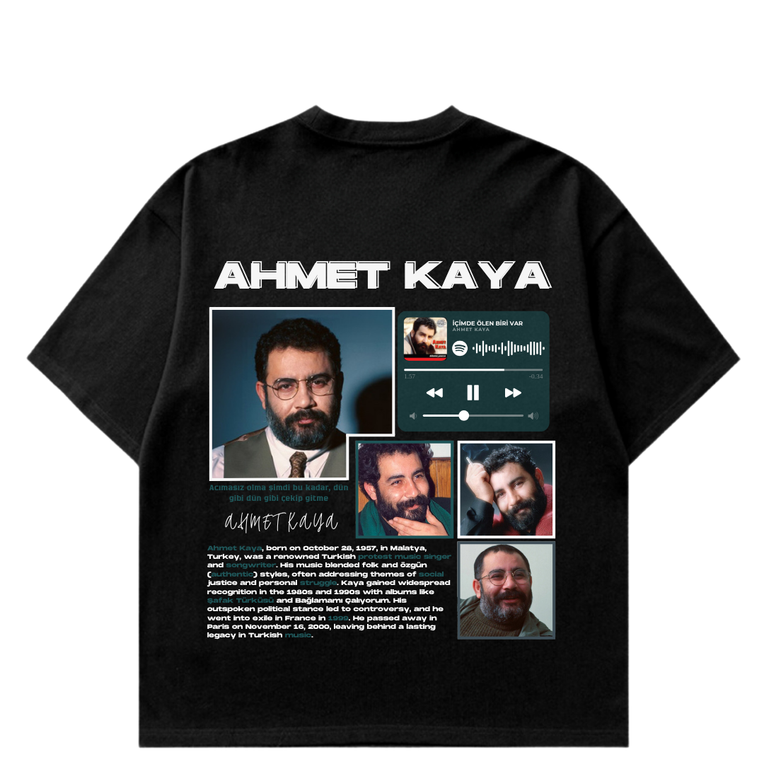 VISTELLA™ Kişiye Özel Oversize Ahmet Kaya T-shirt