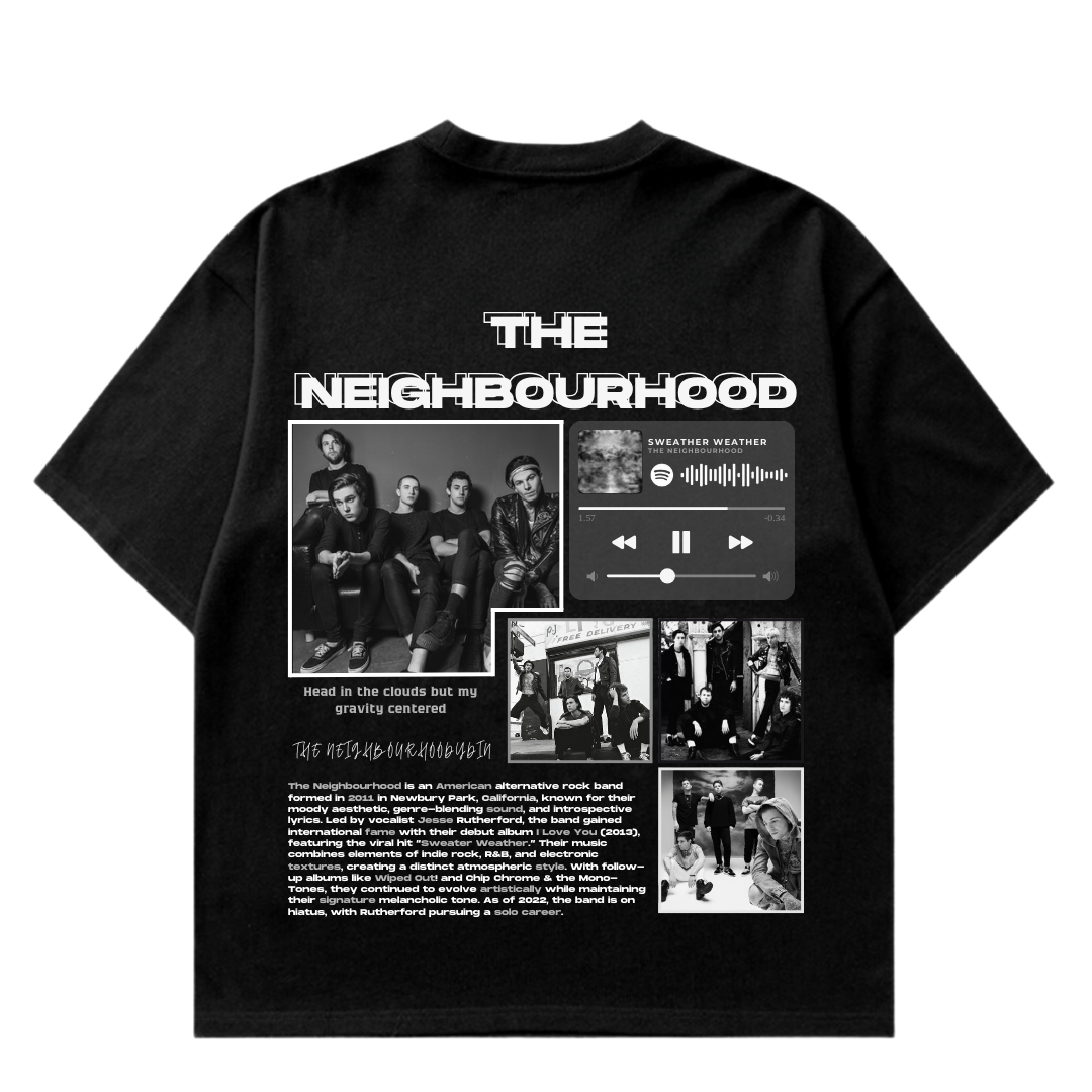 VISTELLA™ Kişiye Özel Oversize The Neighbourhood T-shirt