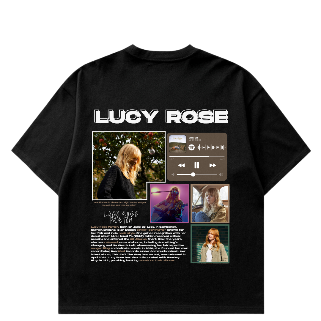 VISTELLA™ Kişiye Özel Oversize Lucy Rose T-shirt