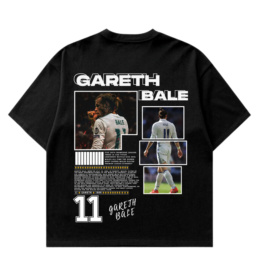 VISTELLA™ Kişiye Özel Oversize Gareth Bale T-shirt