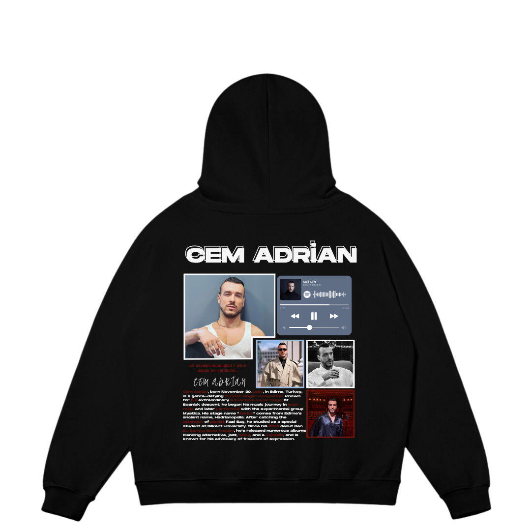 VISTELLA™ Kişiye Özel Oversize Cem Adrian Hoodie