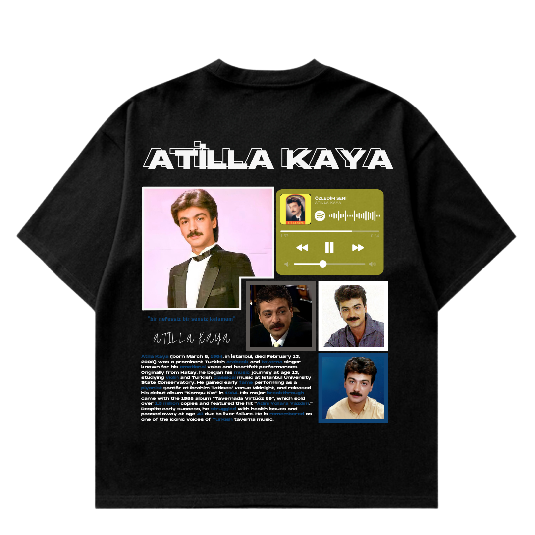 VISTELLA™ Kişiye Özel Oversize Atilla Kaya T-shirt
