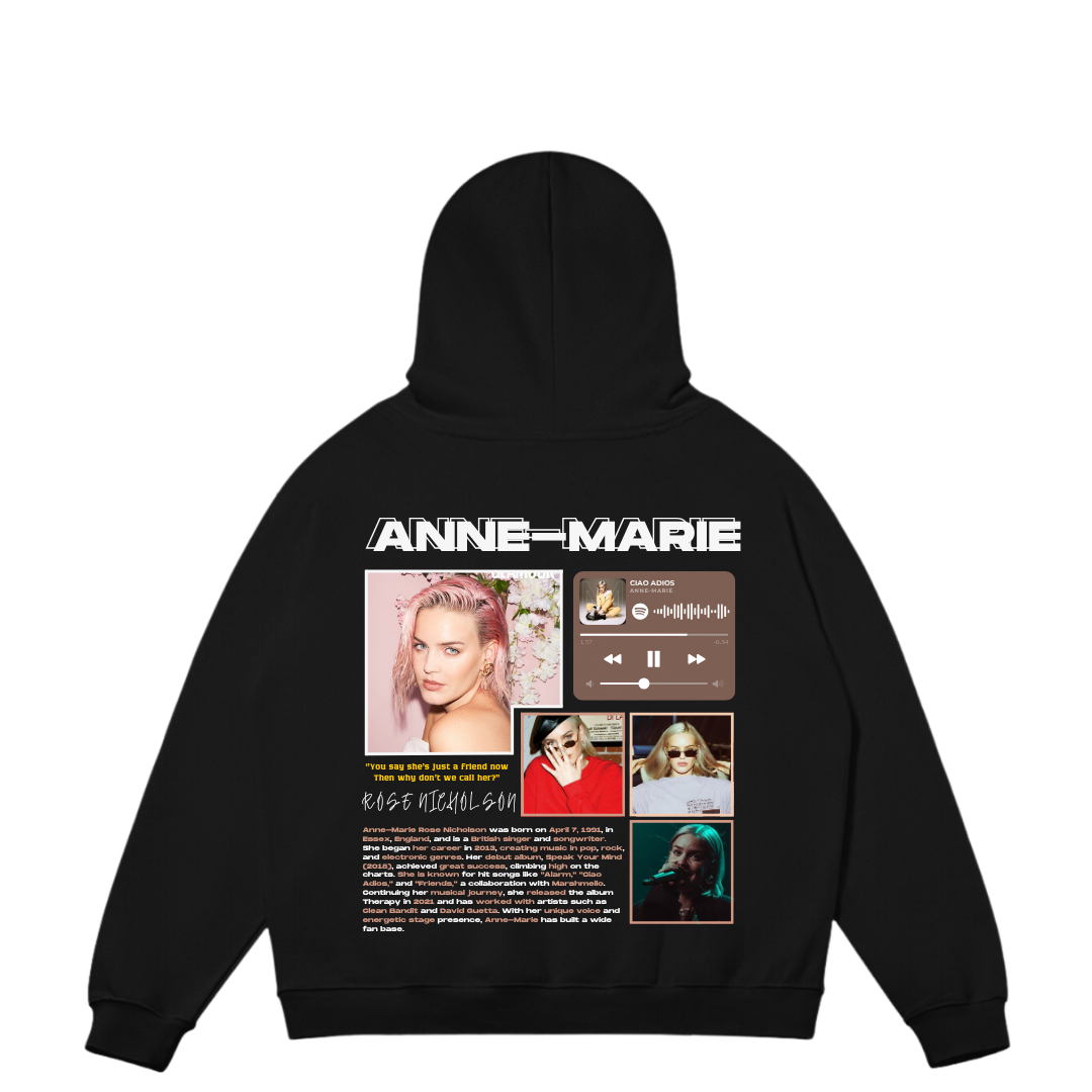 VISTELLA™ Kişiye Özel Oversize Anne-Marie Hoodie