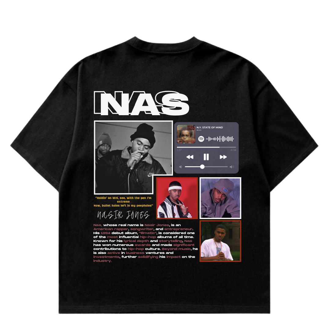 VISTELLA™ Kişiye Özel Oversize Nas T-shirt