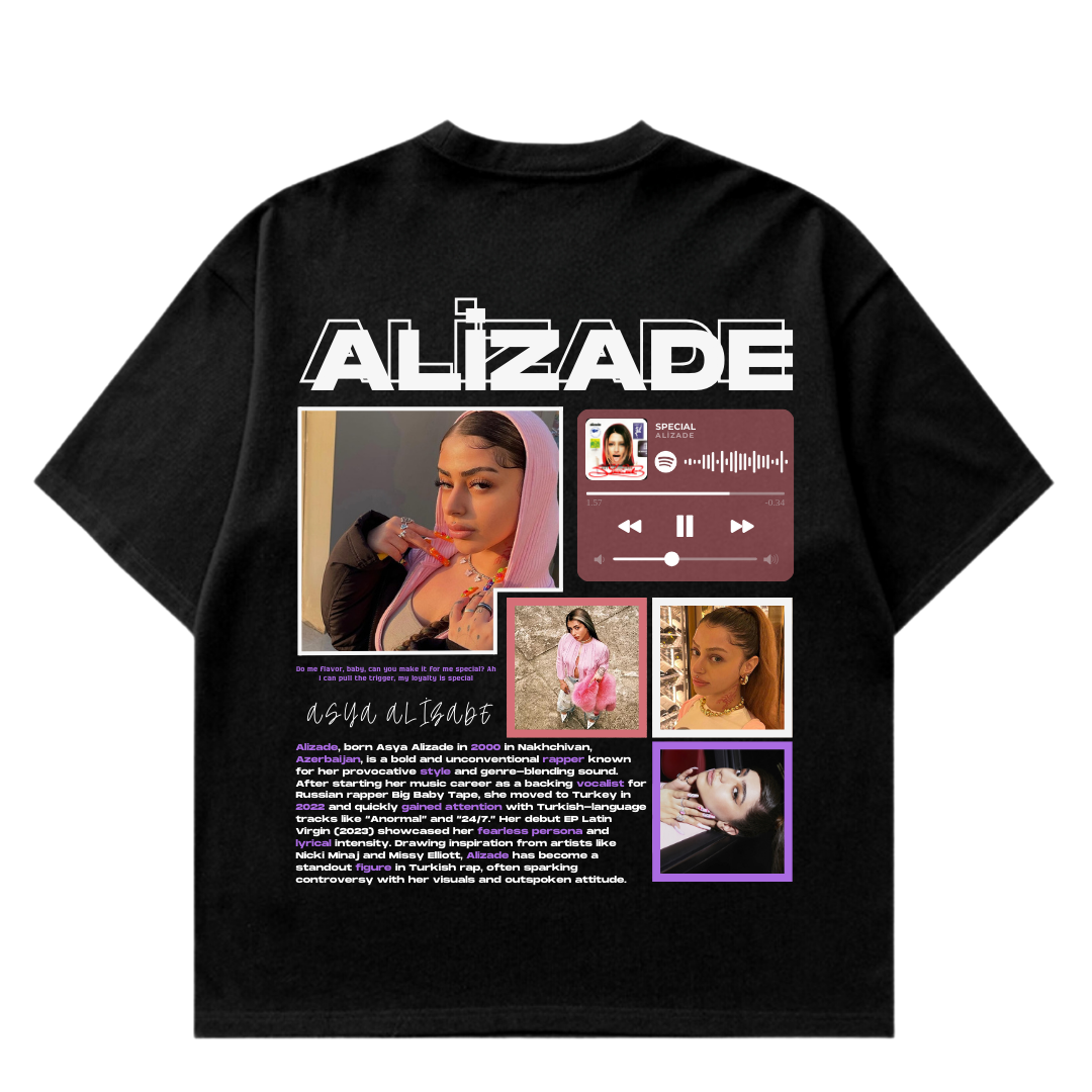 VISTELLA™ Kişiye Özel Oversize Alizade T-shirt