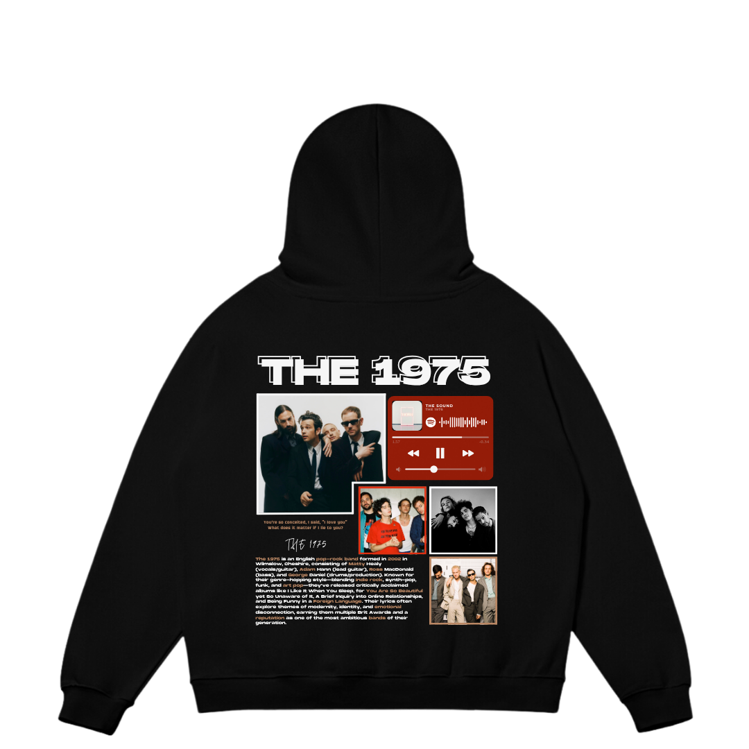 VISTELLA™ Kişiye Özel Oversize The 1975 Hoodie
