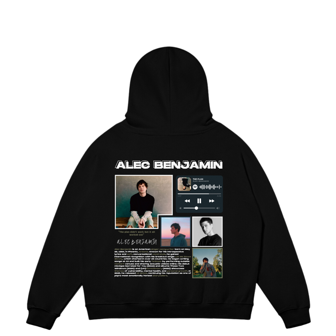 VISTELLA™ Kişiye Özel Oversize Alec Benjamin Hoodie