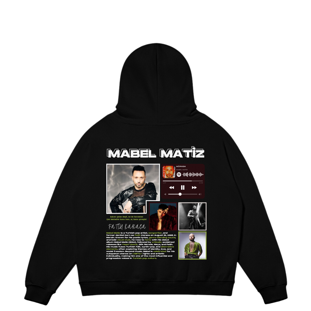 VISTELLA™ Kişiye Özel Oversize Mabel Matiz Hoodie