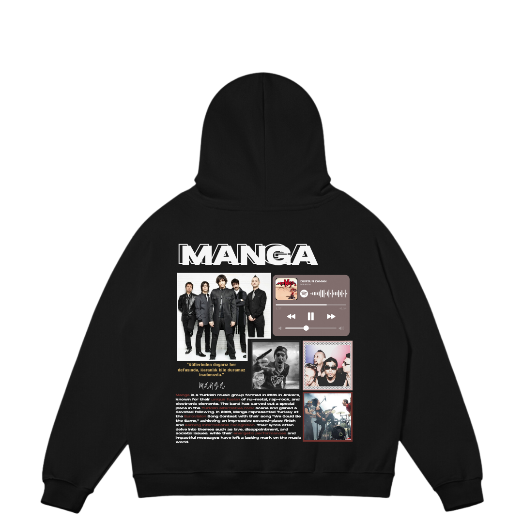 VISTELLA™ Kişiye Özel Oversize Manga Hoodie