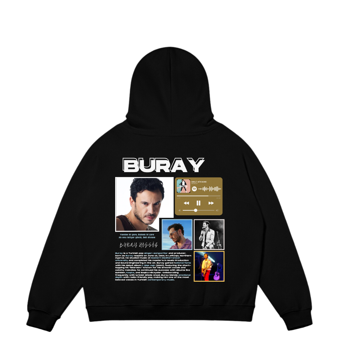 VISTELLA™ Kişiye Özel Oversize Buray Hoodie
