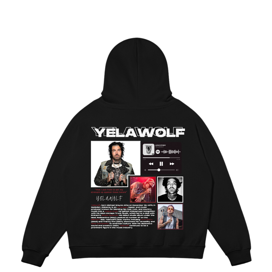VISTELLA™ Kişiye Özel Oversize Yelawolf Hoodie