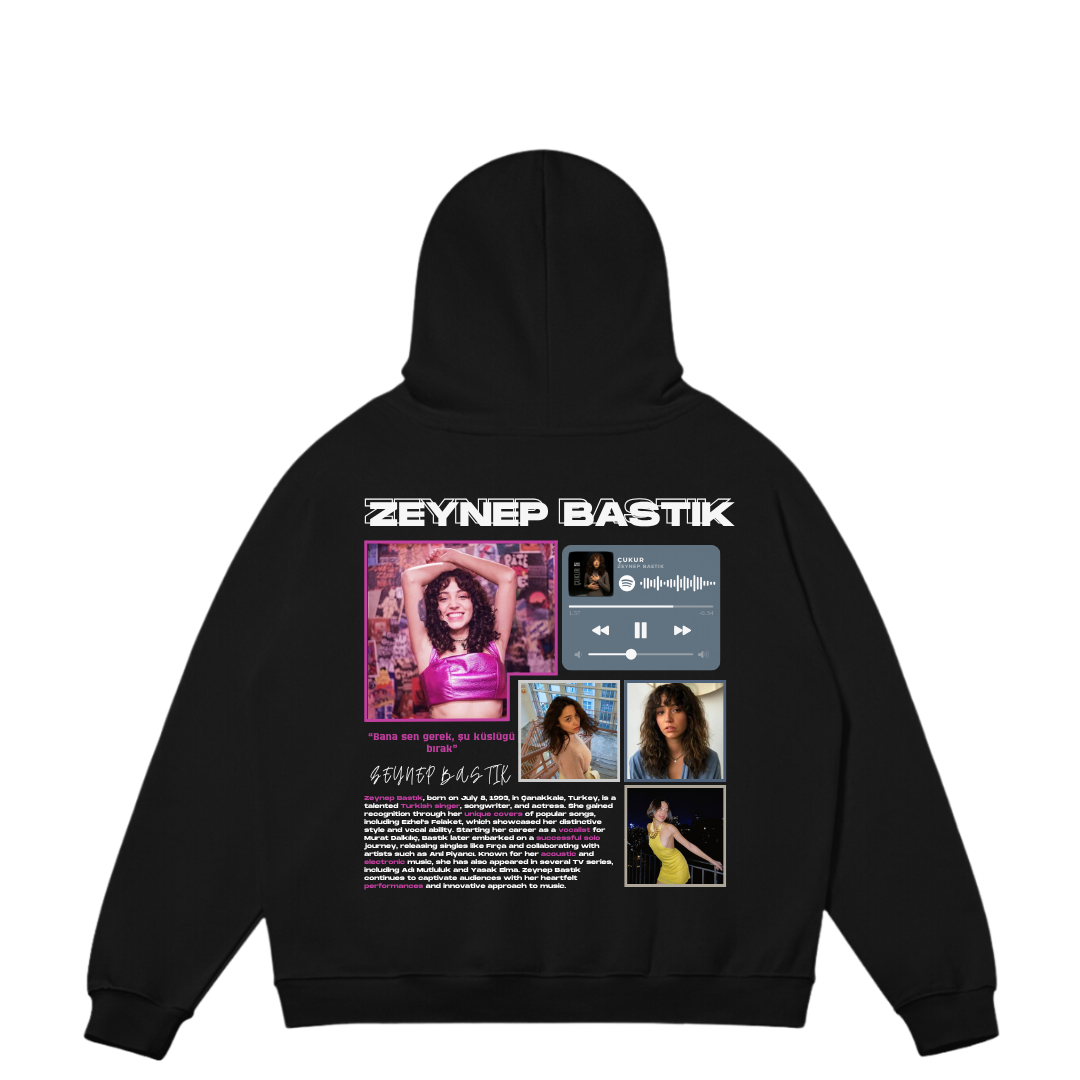 VISTELLA™ Kişiye Özel Oversize Zeynep Bastık Hoodie