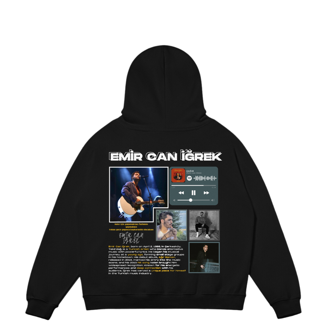 VISTELLA™ Kişiye Özel Oversize Emir Can İğrek Hoodie