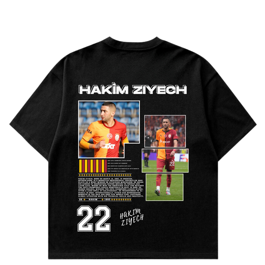 VISTELLA™ Kişiye Özel Oversize Hakim Ziyech T-shirt