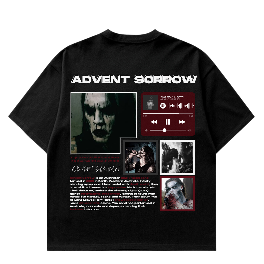 VISTELLA™ Kişiye Özel Oversize  Advent Sorrow T-shirt