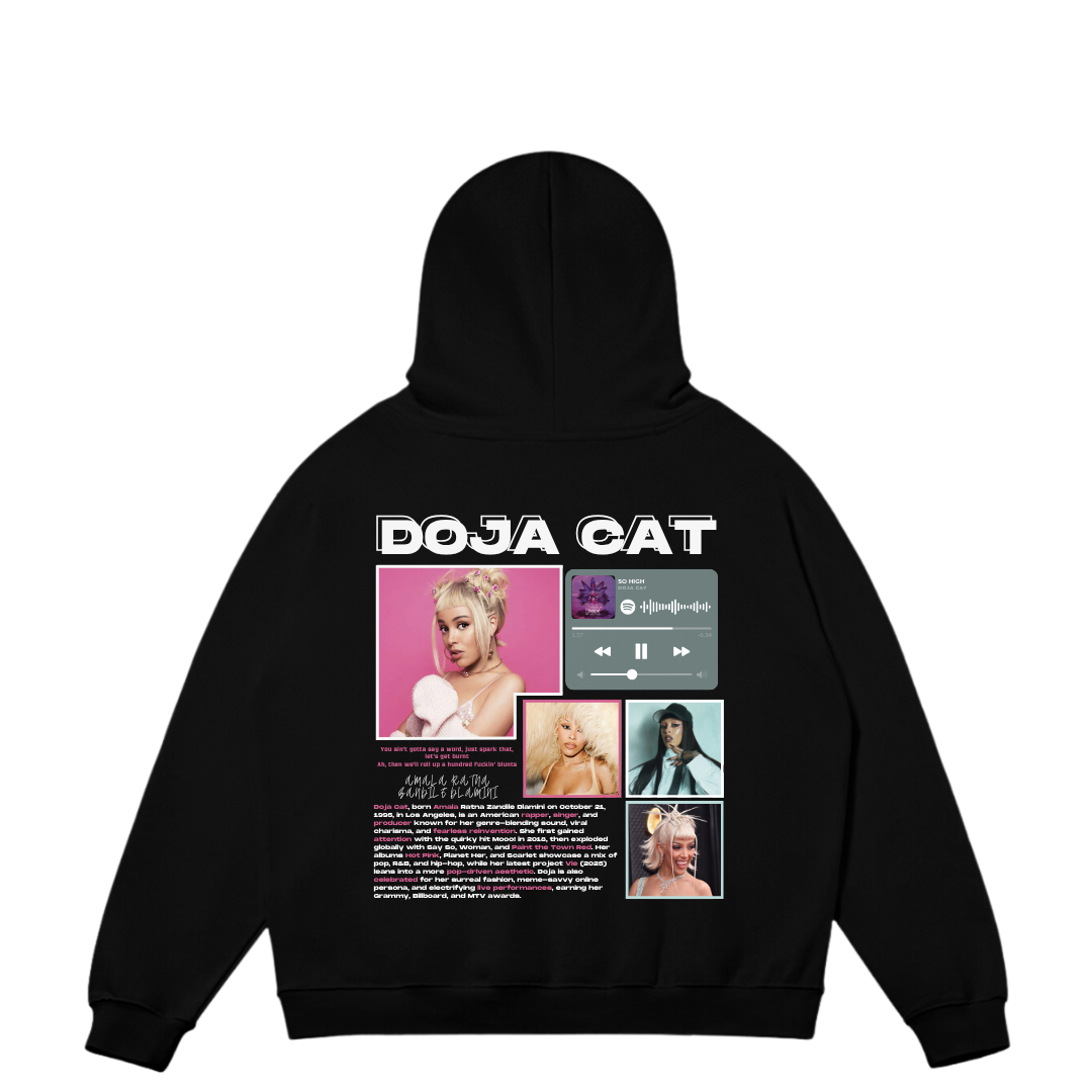 VISTELLA™ Kişiye Özel Oversize Doja Cat Hoodie