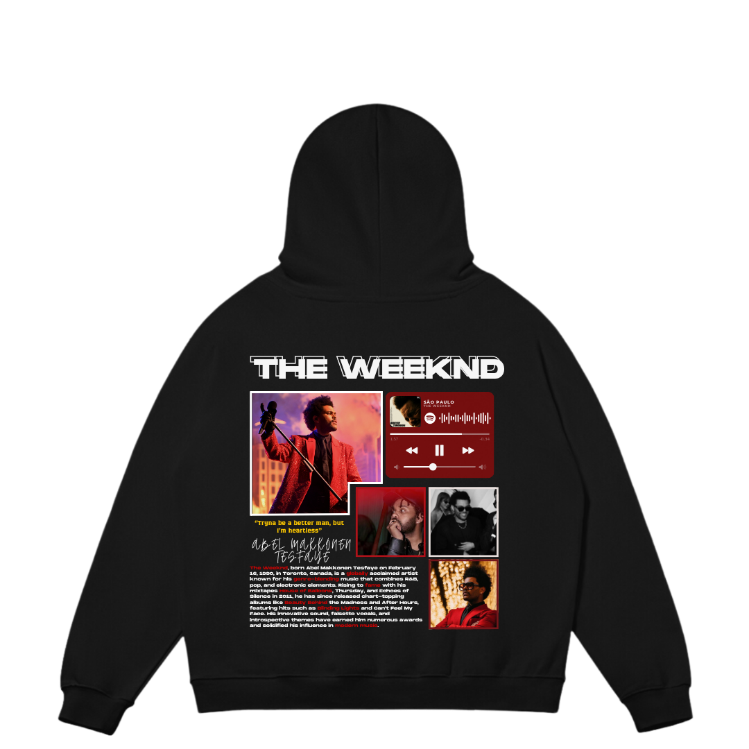 VISTELLA™ Kişiye Özel Oversize The Weeknd Hoodie