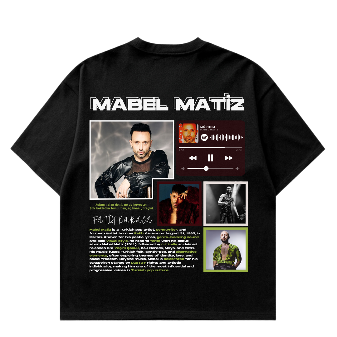 VISTELLA™ Kişiye Özel Oversize Mabel Matiz T-shirt