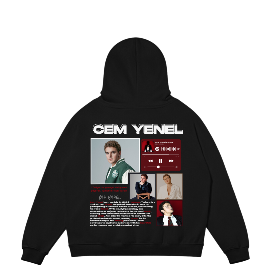 VISTELLA™ Kişiye Özel Oversize Cem Yenel Hoodie