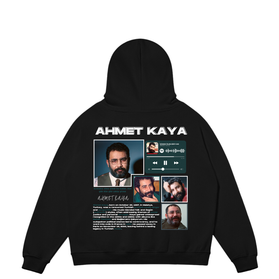 VISTELLA™ Kişiye Özel Oversize Ahmet Kaya Hoodie