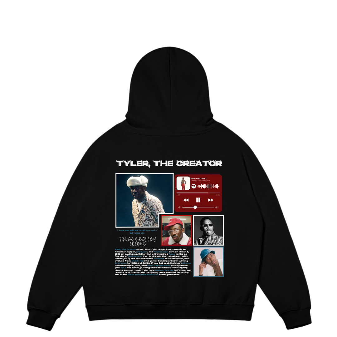 VISTELLA™ Kişiye Özel Oversize Tyler, the Creator Hoodie